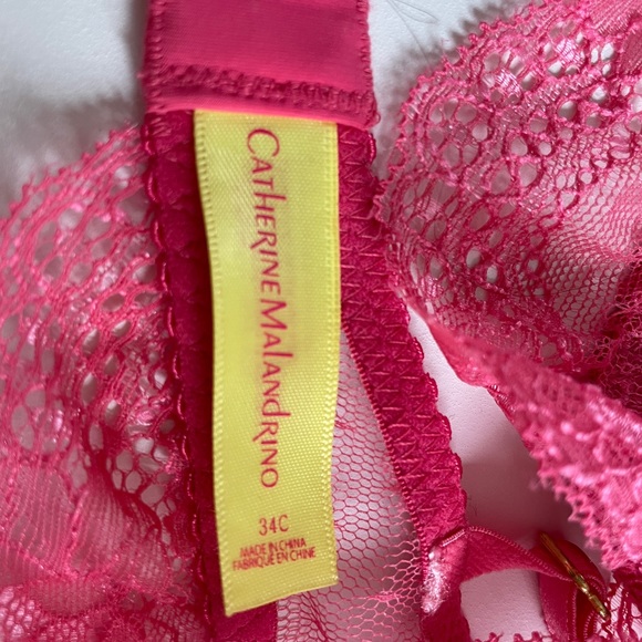 Lot of 2 pink lace bras perfect condition 34c - Picture 2 of 7